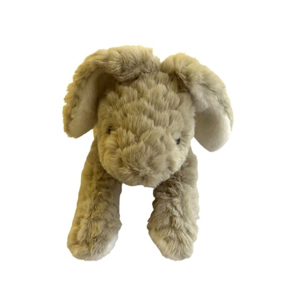 Mary Meyer Laying Down Bunny Plush Toy 12" Long Soft Beige & White Stuffed Anima - Picture 3 of 4